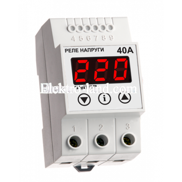Реле напряжения vp-40a din-рейка digitop 